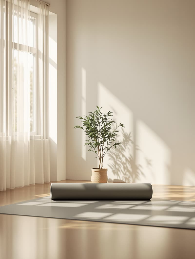 AI-generated content for a yoga business